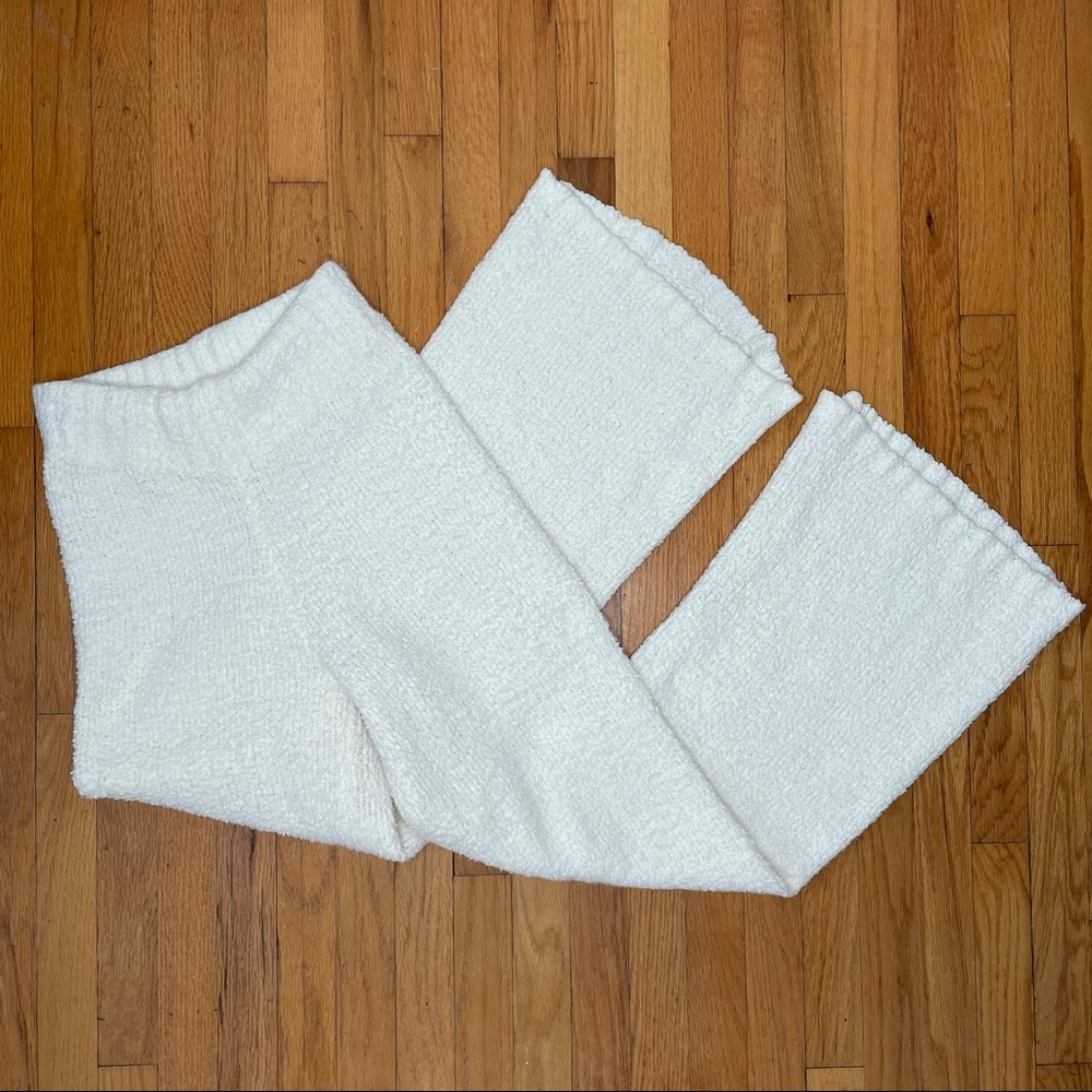 SKIMS Cozy Knit Loungewear Pants Bone XXS XS Kim Kardashian High Rise